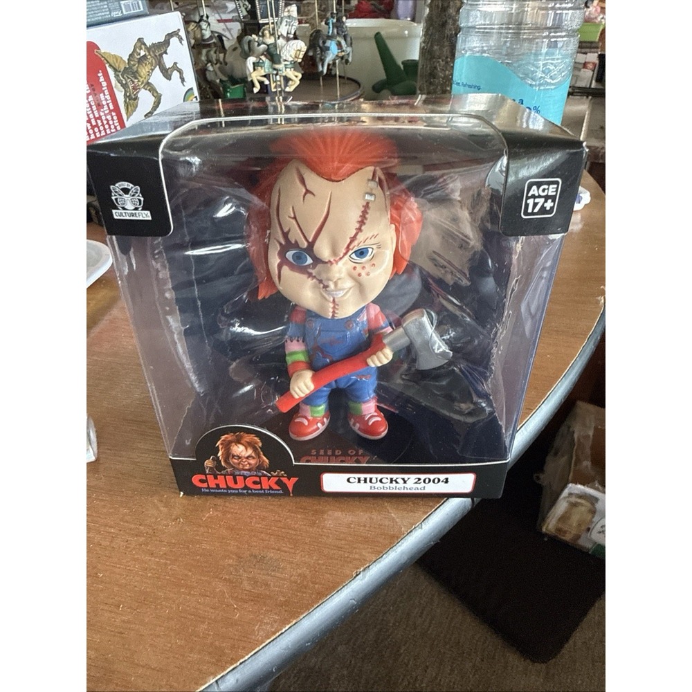 CultureFly Chucky 2004 Bobblehead 4" Horror Movie Figure Childs Play Boxed